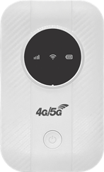 Portable 4G LTE WiFi Router | SIM Card Slot & 2100mAh Battery | Backup Internet & Travel Hotspot (EU/Asia Version)