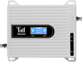Dual Band Cell Phone Signal Booster - 65-75dBi Gain, 22+3dBm Power, Supports 5 Frequency Pairs (900/1800/2100/2600/850/1900MHz)