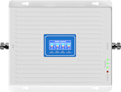 Commercial Cell Phone Signal Booster Kit - 4G LTE Multi-Band (800/900/1800/2100/2600MHz) for Office, Warehouse, Hotel - Covers 300㎡+, Supports 4-12 Indoor Antennas