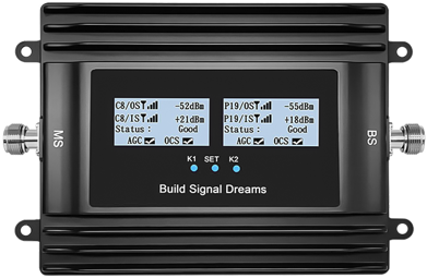 Enterprise Mobile Signal Booster with App Control – Multi-Carrier Cellular Booster for Large Offices & Commercial Spaces (300+㎡ Coverage, 65–70 dBi Gain)
