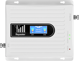 Dual Band Cell Phone Signal Booster - 65-75dBi Gain, 22+3dBm Power, Supports 5 Frequency Pairs (900/1800/2100/2600/850/1900MHz)