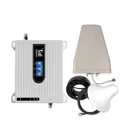 Tri Band signal Booster 2G 3G 4G Cell Phone Signal Repeater Mobile Phone Amplifier Booster with Frequencies 900 1800 2100MHz