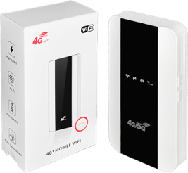 Portable 4G LTE Mobile Broadband Hotspot for Office | 300Mbps High-Speed WiFi | 3000mAh Battery | Dual SIM Support (EU/US Versions)