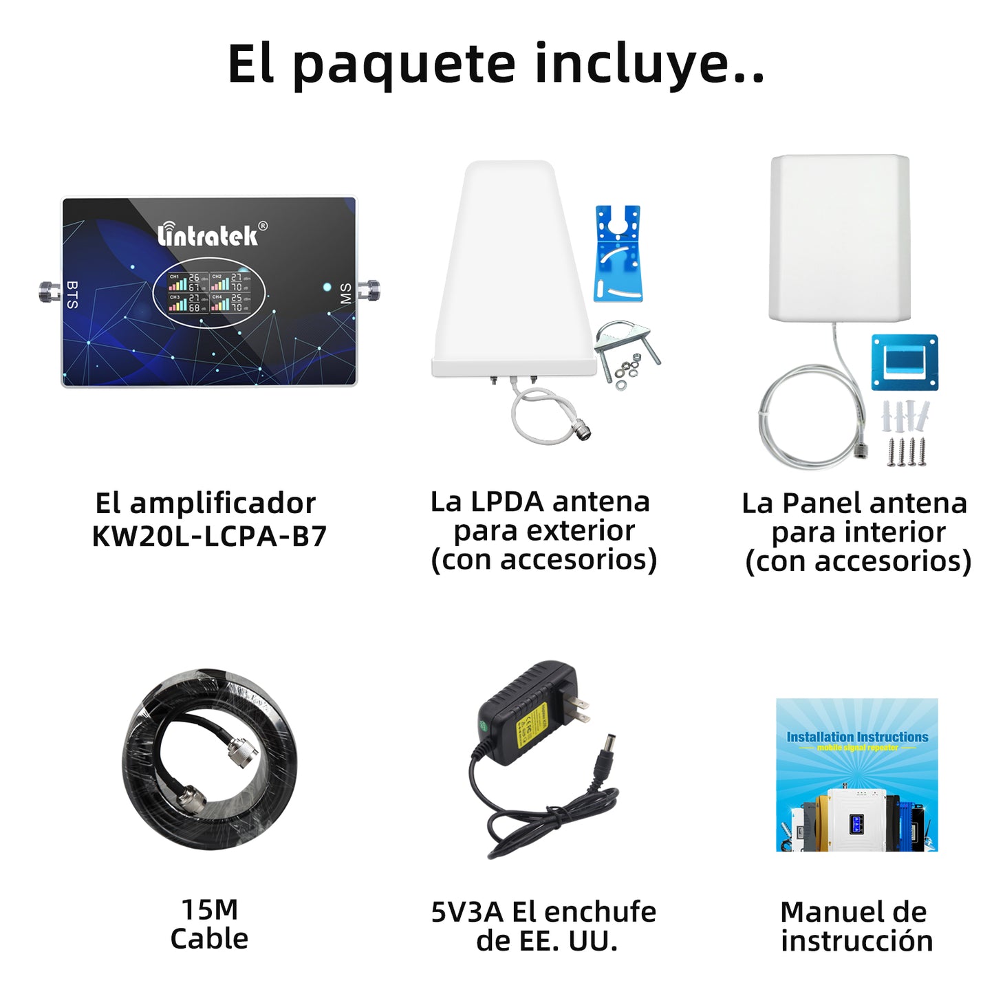 Tri-Network 4G Mobile Signal Booster for Australia – Compatible with Telstra, Optus & Vodafone | 68dB Gain | 850/900/1800/2100MHz