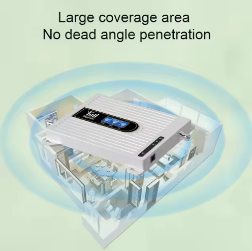 Tri Band signal Booster 2G 3G 4G Cell Phone Signal Repeater Mobile Phone Amplifier Booster with Frequencies 900 1800 2100MHz